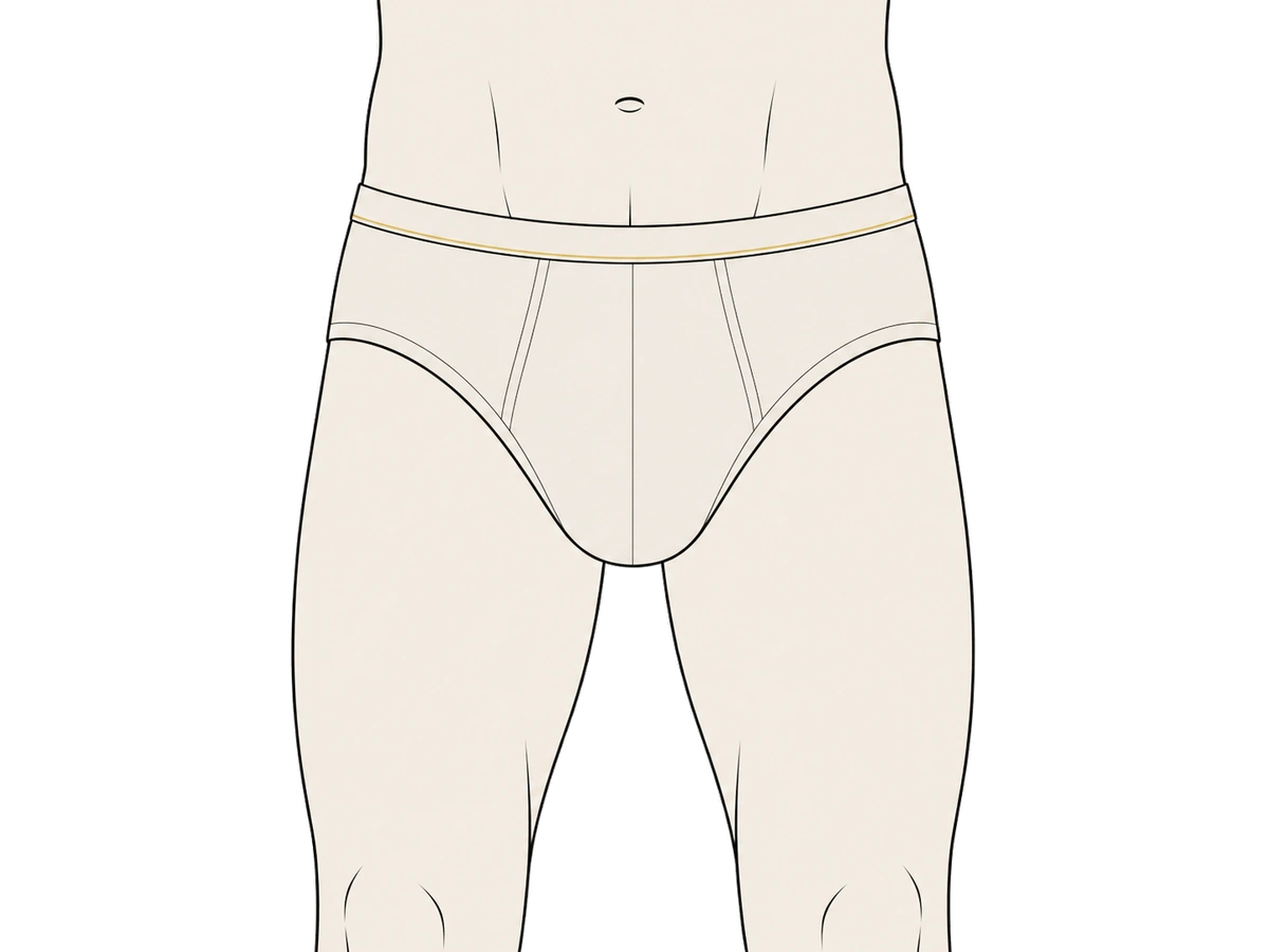 ブリーフのシルエット図