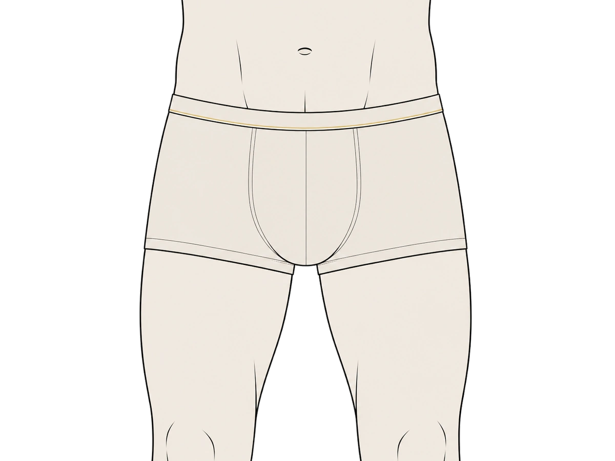 トランクスのシルエット図