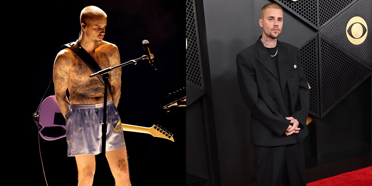 ジャスティン・ビーバー、グラミー賞2026でボクサーパンツ姿パフォーマンス