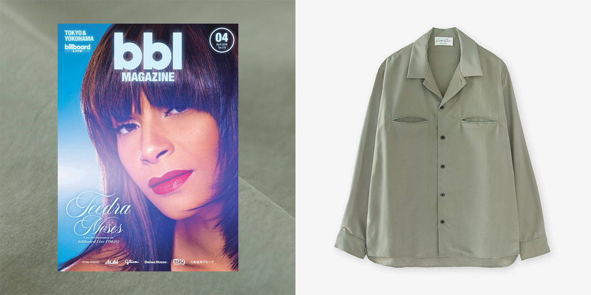 LOOKSEA「Silk Open Collar Shirts」がBBLマガジン4月号に掲載されました
