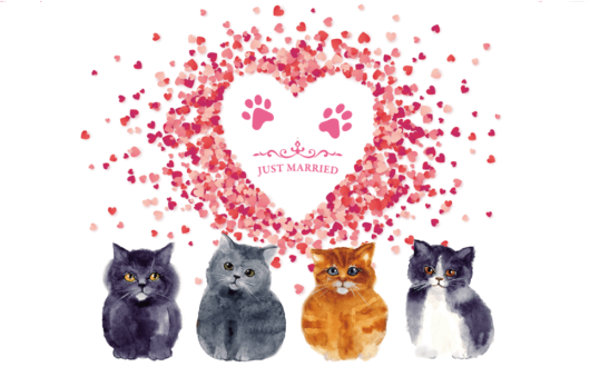 にゃんこオリジナル婚姻届け