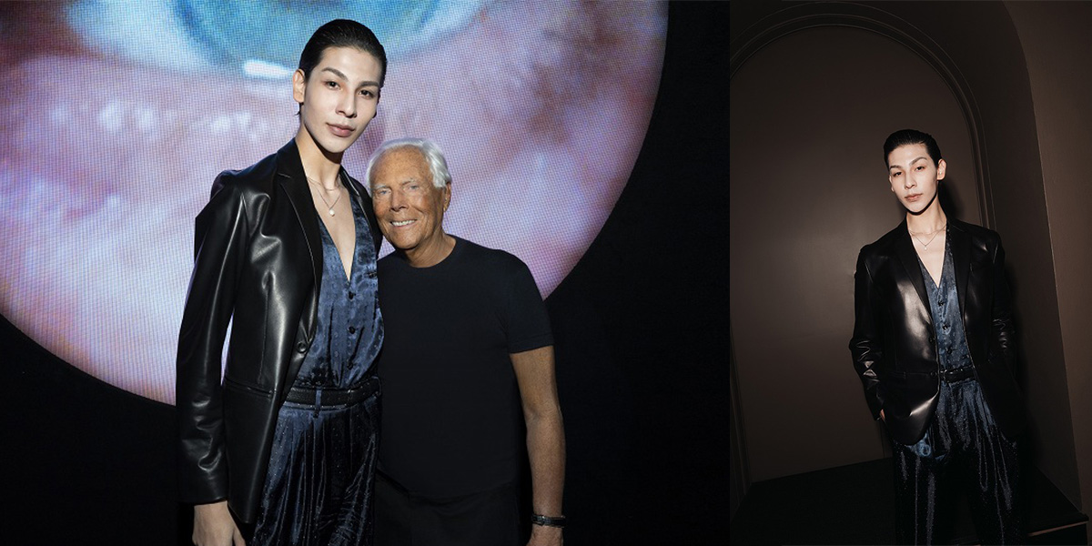 アルマーニ2024秋冬メンズコレクションショーにラウールさんが来場