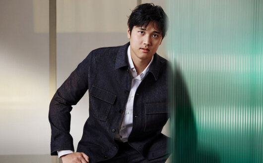 大谷翔平選手、BOSSのラグジュアリー ウェアで輝く