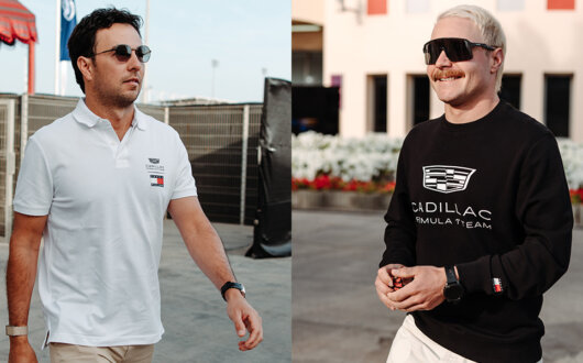 チェコ・ペレスとバルテリ・ボッタスがバーレーンでのプレシーズンテストにトミー ヒルフィガーを着用